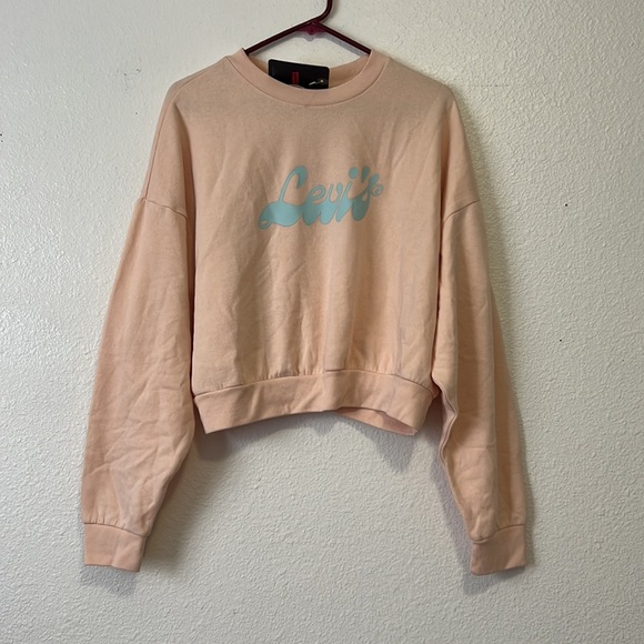 LEVI’S • Women’s Cropped Crewneck Pullover Sweatshirt - Picture 3 of 9